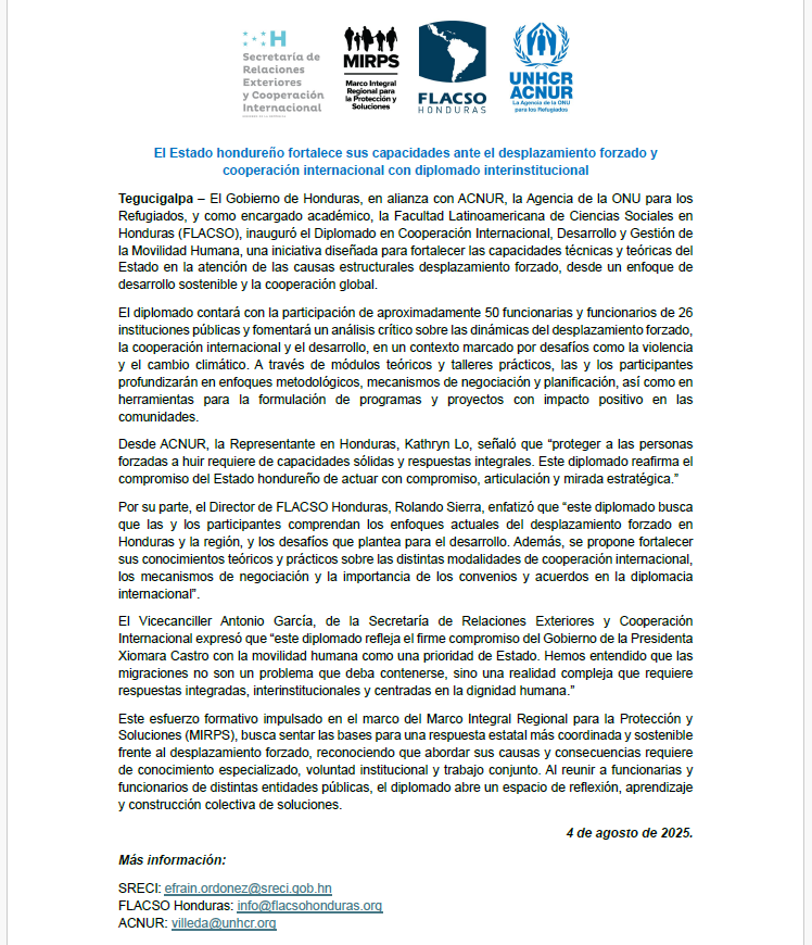 FLACSO Honduras tweet media