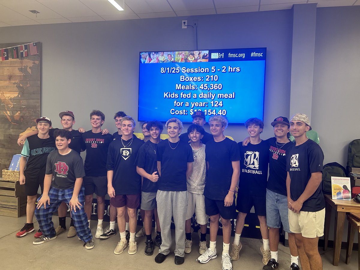 I'm excited to announce the launch of a community outreach I am initiating with my baseball program. We kicked off our first event by packing meals for hungry children around the world, and it was a huge success. Thank you everyone who came to support and contribute!