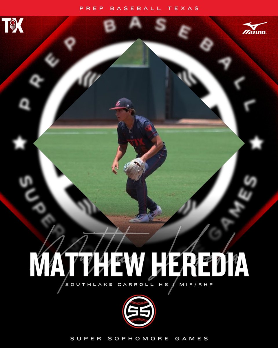 Prep Baseball Texas (@prepbaseball_tx) on Twitter photo #TXLASSG25: 𝗜𝗡𝗩𝗜𝗧𝗘 𝗔𝗖𝗖𝗘𝗣𝗧𝗘𝗗 🎟️
‘28 Matthew Heredia (Southlake Carroll HS | @matthewheredi16) is headed to the 𝐓𝐗/𝐋𝐀 𝐒𝐮𝐩𝐞𝐫 𝐒𝐨𝐩𝐡𝐨𝐦𝐨𝐫𝐞 𝐆𝐚𝐦𝐞𝐬 at <a href="/AggieBaseball/">Texas A&M Baseball</a> on August 9-10th. <a href="/prepbaseball/">Prep Baseball</a>
<a href="/PBRGreen_/">Ben Green</a> | <a href="/MSemlerPBR/">Max Semler</a> #TXLASSG25: 𝗜𝗡𝗩𝗜𝗧𝗘 𝗔𝗖𝗖𝗘𝗣𝗧𝗘𝗗 🎟️
‘28 Matthew Heredia (Southlake Carroll HS | @matthewheredi16) is headed to the 𝐓𝐗/𝐋𝐀 𝐒𝐮𝐩𝐞𝐫 𝐒𝐨𝐩𝐡𝐨𝐦𝐨𝐫𝐞 𝐆𝐚𝐦𝐞𝐬 at <a href="/AggieBaseball/">Texas A&M Baseball</a> on August 9-10th. <a href="/prepbaseball/">Prep Baseball</a>
<a href="/PBRGreen_/">Ben Green</a> | <a href="/MSemlerPBR/">Max Semler</a>