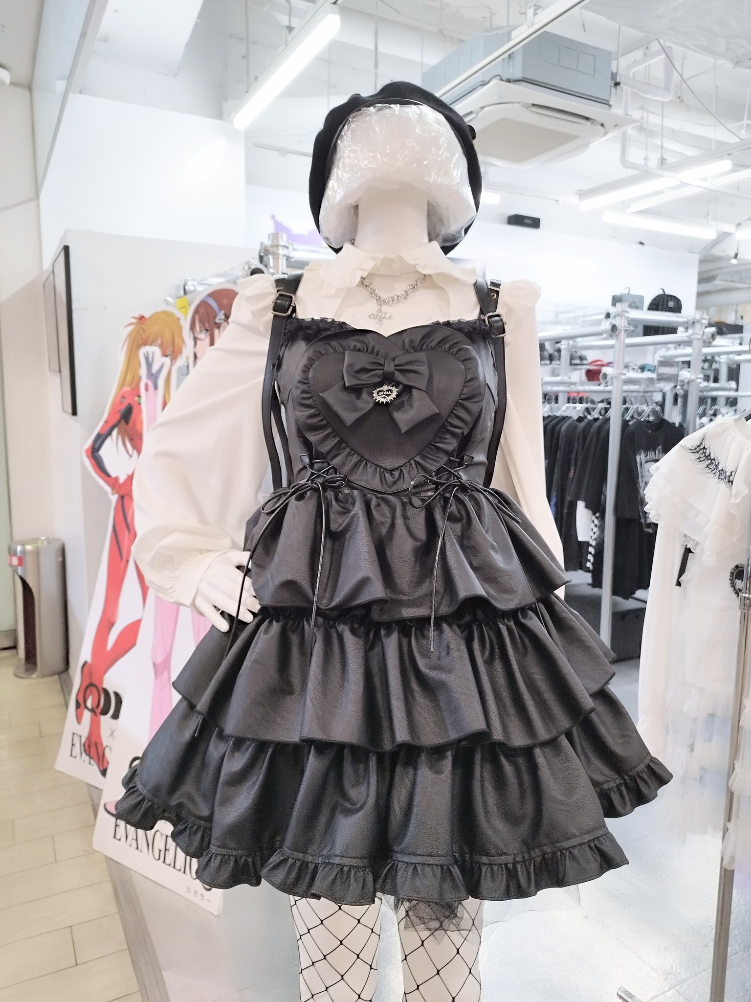 地雷 ゴスロリ QOOZA クーザ IMVAL インヴァル ハート ブラウス ❤︎ 地雷 ゴスロリ QOOZA クーザ IMVAL インヴァル ハート ブラウス