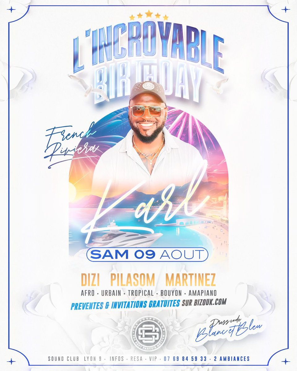 09.08 SOUND CLUB📍LYON 🇫🇷
🎫👉🏾 bizouk.com/events/details…