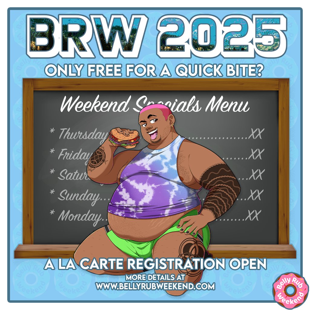 BellyRubWeekend's tweet photo. Only free for a quick bite?  

A La Carte registration is open now, for those who want to pick and choose which BRW events to attend.   

Head over to the link in bio to learn more, and be sure to sign up quick - all registration options to close by September 1st! https://t.co/VvLtW6oMJx