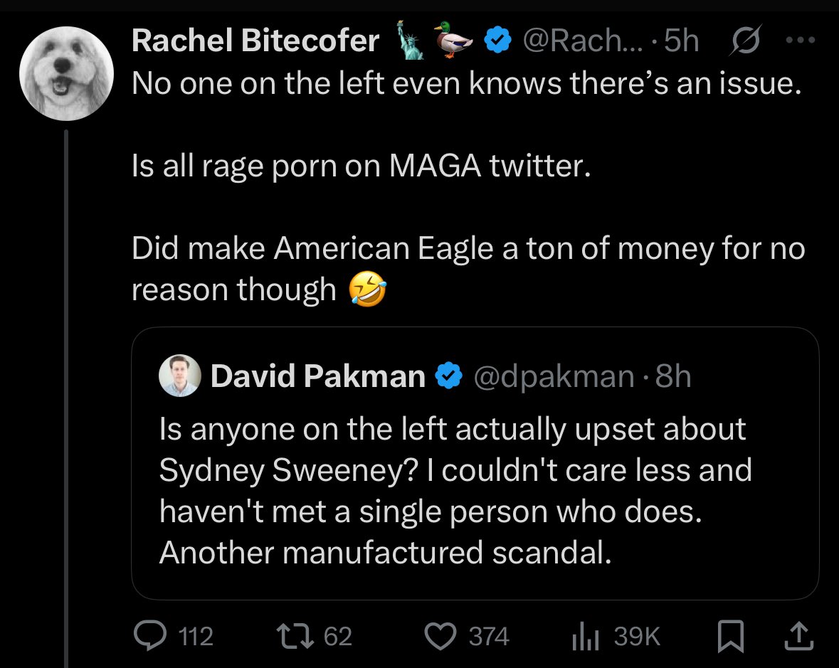 SOP for lefty hissy fits when they fizzle is to immediately pivot to “nobody ever cared anyway, this was all a manufactured scandal by the right”

You can point out all sorts of high profile people who jumped on the bandwagon but they’ll never admit it happened