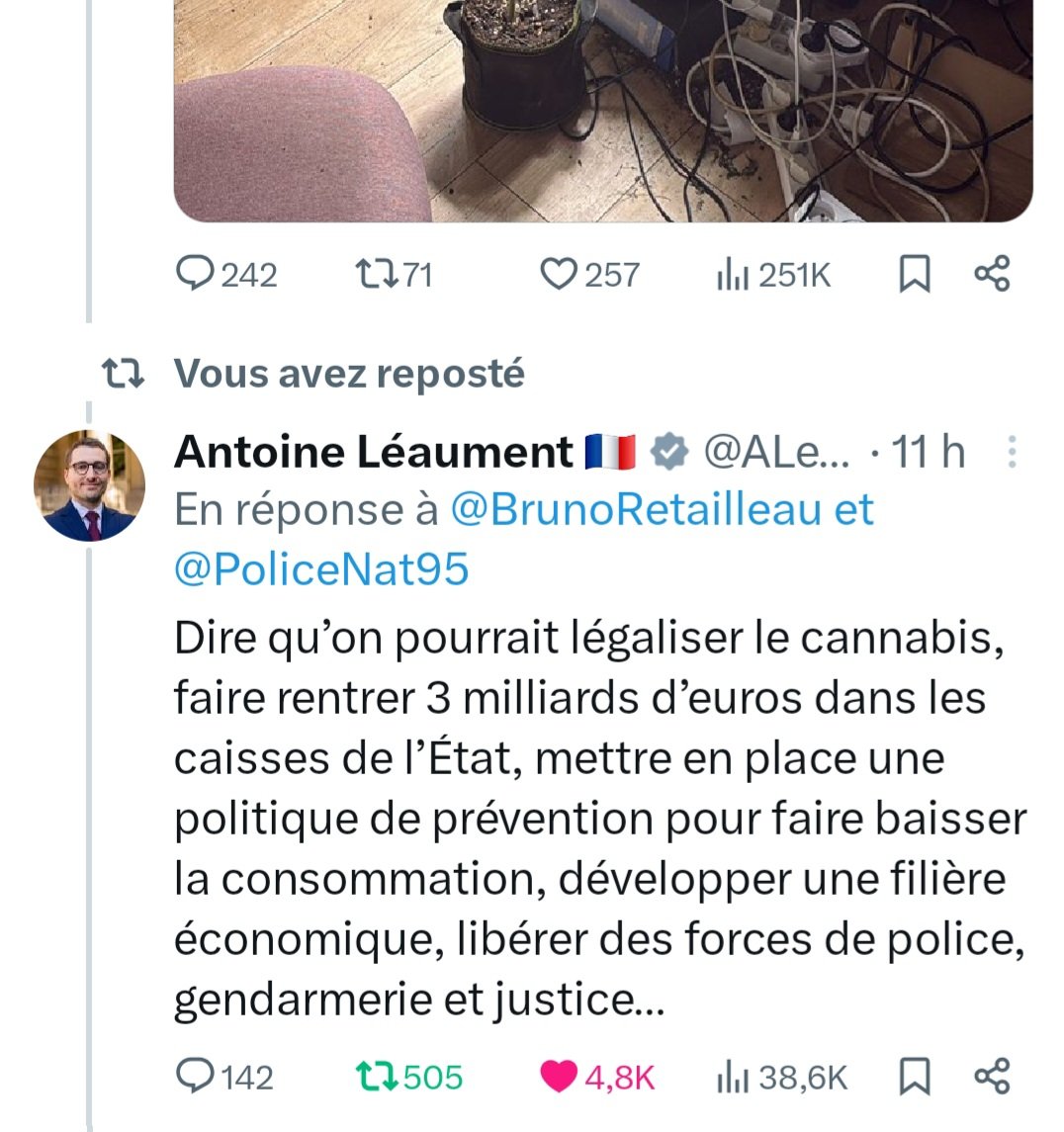 Michael Hadrons 🇨🇵 (@mhadrons) on Twitter photo À la différence de M <a href="/BrunoRetailleau/">Bruno Retailleau</a>, M <a href="/ALeaument/">Antoine Léaument 🇫🇷</a> a une approche rationnelle, documentée et réfléchie du sujet
➡️ ça fait ratio À la différence de M <a href="/BrunoRetailleau/">Bruno Retailleau</a>, M <a href="/ALeaument/">Antoine Léaument 🇫🇷</a> a une approche rationnelle, documentée et réfléchie du sujet
➡️ ça fait ratio