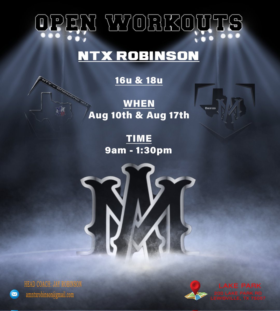 It's time again.... time to reload for the fall. Looking to add high-energy, hard-working athletes to join our 16u team. Open Workout this Sunday at Lake Park Fields - Lewisville, TX from 9-130pm