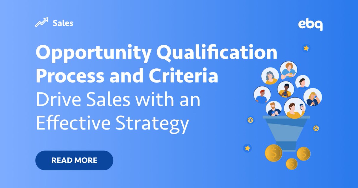 EBQuickstart's tweet image. To keep your sales pipeline flowing, you need to turn qualified leads into real opportunities. Of course, that’s often easier said than done.

Read more: go.ebq.com/opportunity-qu…

#B2BSales #LeadQualification #SalesStrategy #PipelineManagement #RevenueGrowth
