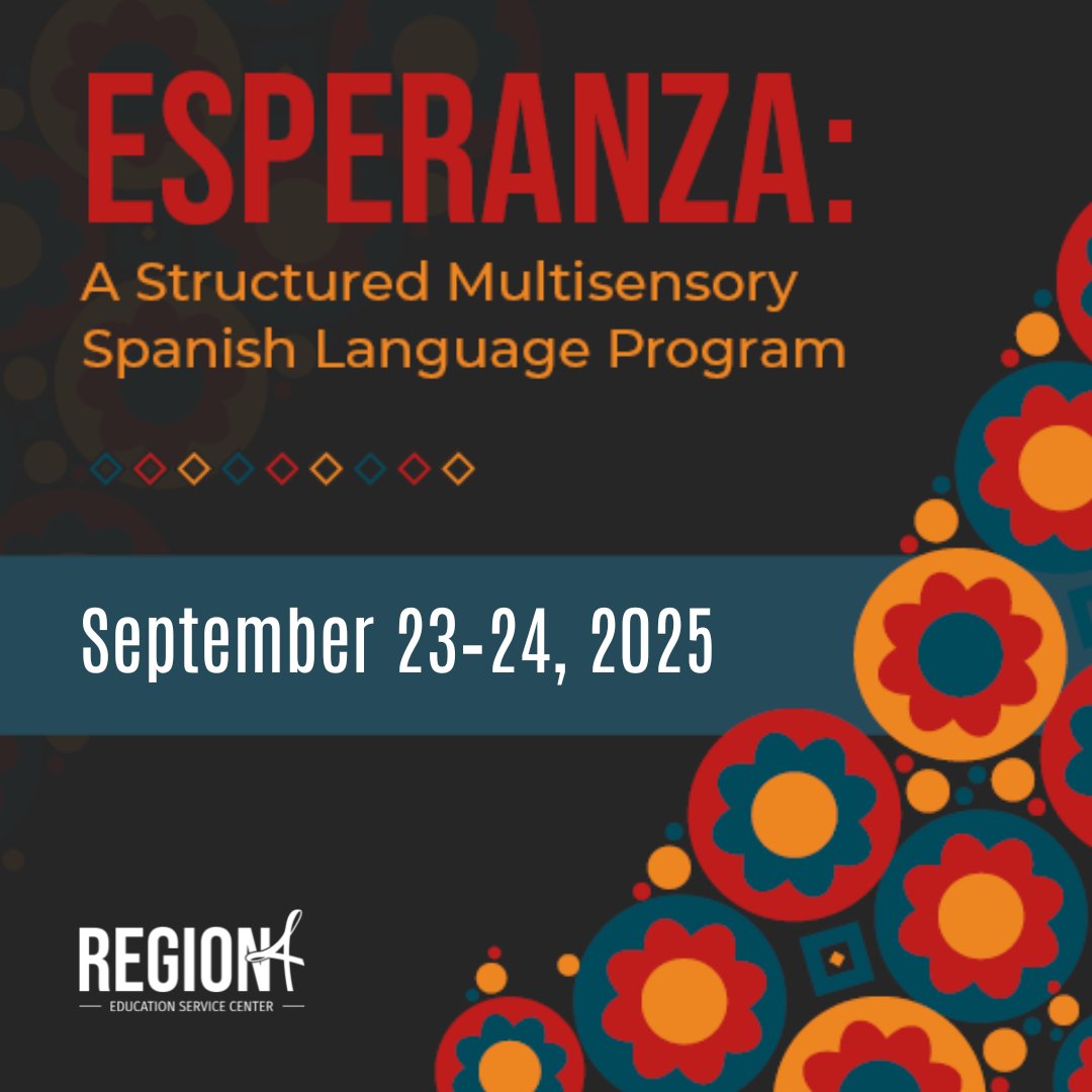 Esperanza: A Structured Multisensory Spanish Language Program
Help your students build strong Spanish reading skills and smoothly transition into English with proven multisensory strategies.

Join us for a 2-day virtual training, starting Sept 23. Details: bit.ly/R4MLS-Esperanz…