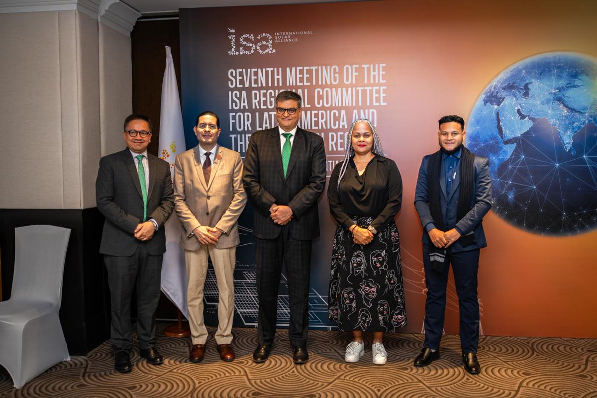 isolaralliance's tweet photo. ISA held a constructive bilateral meeting with H.E. Mrs Valerie Lalji, Permanent Secretary for Energy & National Focal Point of ISA, and Mr Ulrich Martin, Policy Officer, Energy Department from Ministry of Natural Resources, Republic of Suriname.

The dialogue focused on Suriname’s efforts to expand solar access in remote off-grid communities, the need for a just and feasible transition from heavy fuel oil to clean energy, and the importance of building local technical capacity through targeted training programmes. 

Discussions also explored opportunities for engagement through ISA’s SIDS Platform to enable aggregated procurement and shared technical assistance.

ISA looks forward to working closely with Suriname to support capacity building, strategic planning, and the implementation of practical, scalable energy solutions that align with the country's development and climate goals.   

@NewSuriname | @subhashpgupta | @HugoMoralesSosa

#RCM2025 #SolarCooperation #VoicesForSolar #AmbitionToAction