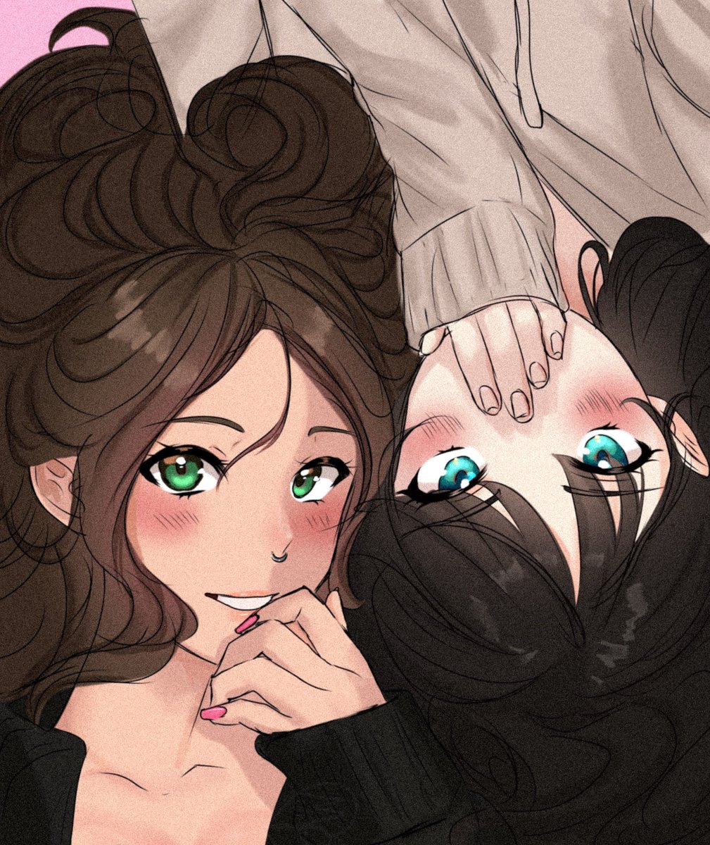 mochipeach_tea's tweet photo. Me x wifey 
.
.
#wifey #pookie #art https://t.co/SLxyJ1Luaw
