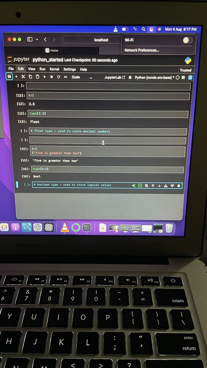 EzekulieJ's tweet image. DAY 43/60 LEARNING DATA ANALYSIS & LANDING A JOB.
PYTHON PHASE
DATA TYPE- are classifications that tell the interpreter what kind of value a variable holds, Data types can be checked using;
SYNTAX
Type()
#python
#60daysoflearningdataanalysis