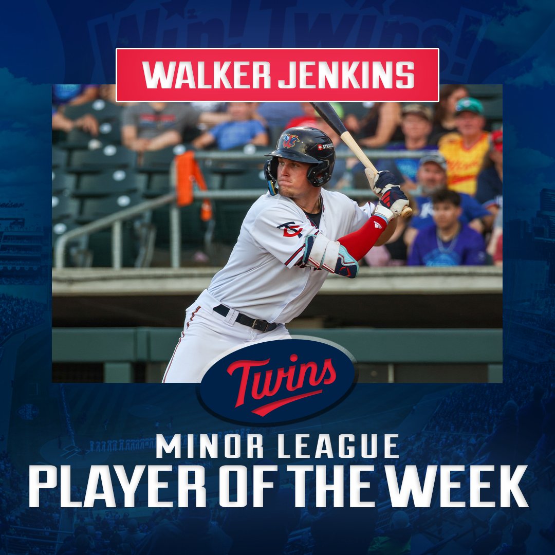 Walker doubled up — Texas League and Twins Minor League Player of the Week!

#feelthesurge