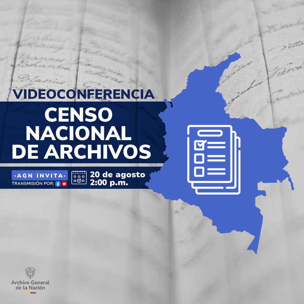 📣 ¿Tienes dudas sobre el Censo Nacional de Archivos?📃

Invitamos a todas las entidades estatales, privadas con funciones públicas, órganos autónomos e independientes, así como a entidades privadas con archivos de significación histórica, a participar en la videoconferencia.🧵
