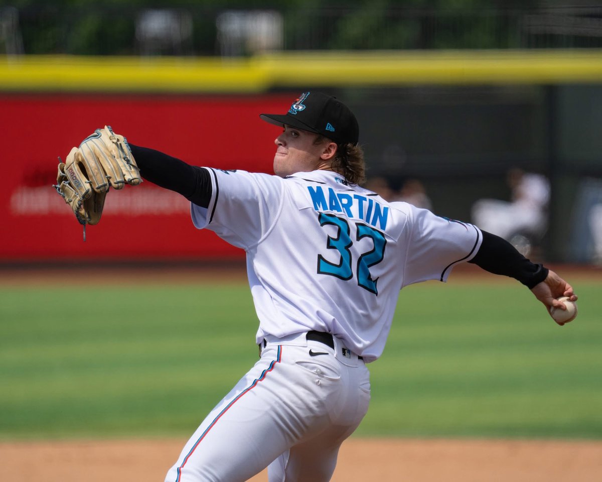 BruceMorgan8's tweet photo. Warwick grad Colby Martin has been promoted to the Miami Marlins’ Double-A affiliate Pensacola Blue Wahoos. In 10 IP with Single-A Beloit, Colby was 1-1, 2.70 ERA with 16 K’s. (Photo courtesy of Beloit Facebook page). ⁦@cmartin2115⁩ ⁦@BaseballWarwick⁩ https://t.co/yc6jafyxTU