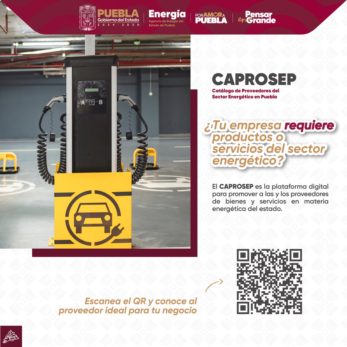 Agencia de Energía del Estado de Puebla (@energiapuebla) on Twitter photo 🚗⚡️ ¡La electromovilidad ya forma parte del #CAPROSEP del <a href="/Gob_Puebla/">Gobierno de Puebla</a>!
Si requieres productos o servicios relacionados con este sector, consulta de forma gratuita el catálogo y conoce a tu proveedor de confianza.
✅ bit.ly/3MxuaJh
#PorAmorAPuebla #PensarEnGrande 🚗⚡️ ¡La electromovilidad ya forma parte del #CAPROSEP del <a href="/Gob_Puebla/">Gobierno de Puebla</a>!
Si requieres productos o servicios relacionados con este sector, consulta de forma gratuita el catálogo y conoce a tu proveedor de confianza.
✅ bit.ly/3MxuaJh
#PorAmorAPuebla #PensarEnGrande