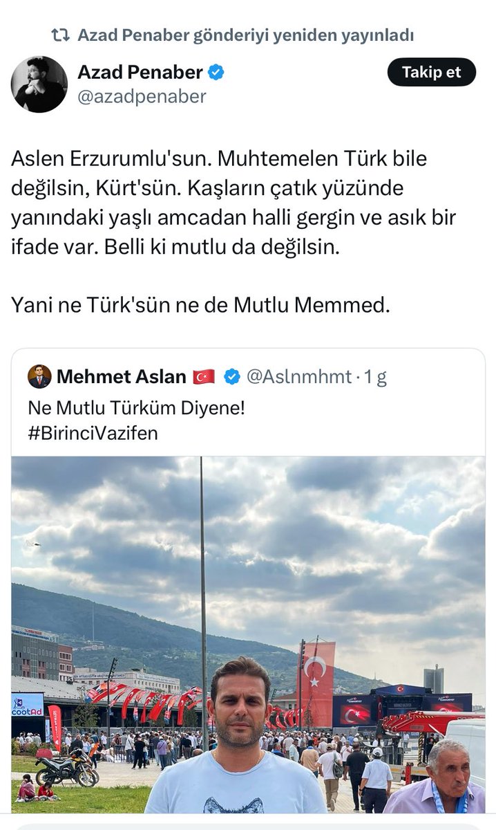 Aslen Erzurumlular zaten Dadaş yani Türk olur kürtçü azad. Şimdi de Dadaşları çalmaya başladılar