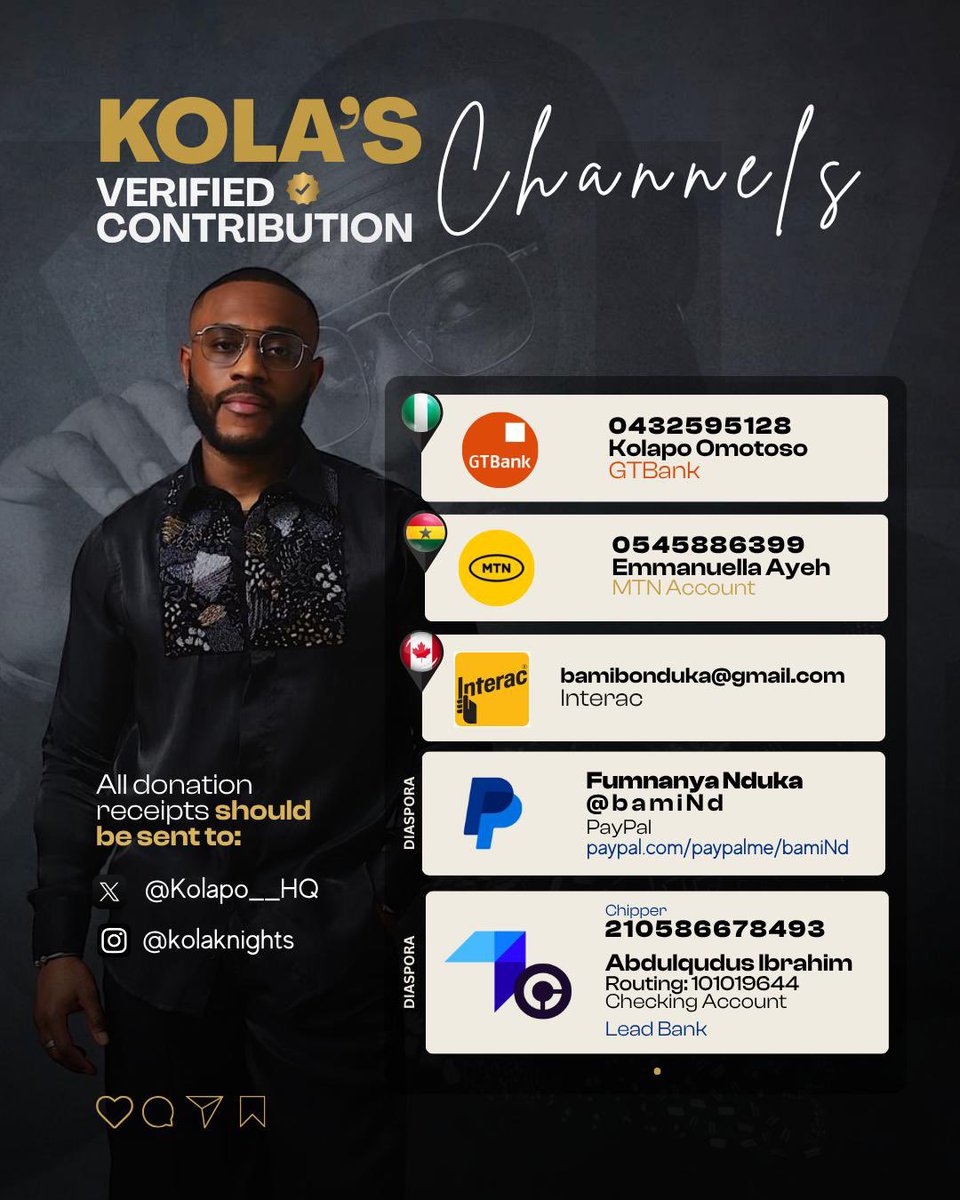 kolapo__HQ's tweet photo. VOTE KOLA VOTE KOLA
VOTING REPS:

Lagos: @kason_money @Steffnee__ 
Abuja: @adunniii__ @dave_wara
Ibadan: @therealamy___ 
Kogi: @AjiboyeSandra 
Warri: @VwareVivian 
Ghana: @AmaforCross @anitaja18510192 
South Africa: @Cross1Lovy 
Diaspora: @lafemmebee 

#BBNaija #VOTEKOLA https://t.co/3Ev6prKpZm