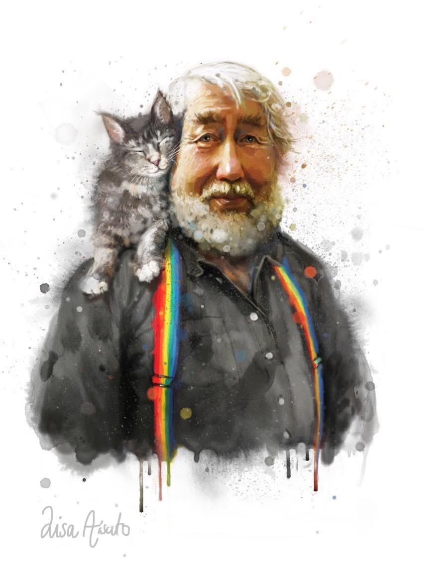 I dag ble jeg så trist da jeg leste at Tor Åge Bringsværd har gått bort.

Vi lagde 12 bøker sammen om det lille trollet Tambar. Et varmt og trygt samarbeid jeg er dypt takknemlig for.

Norge har mistet en lun og klok gigant. Vi er mange som kommer til å savne deg, kjære Tor Åge.