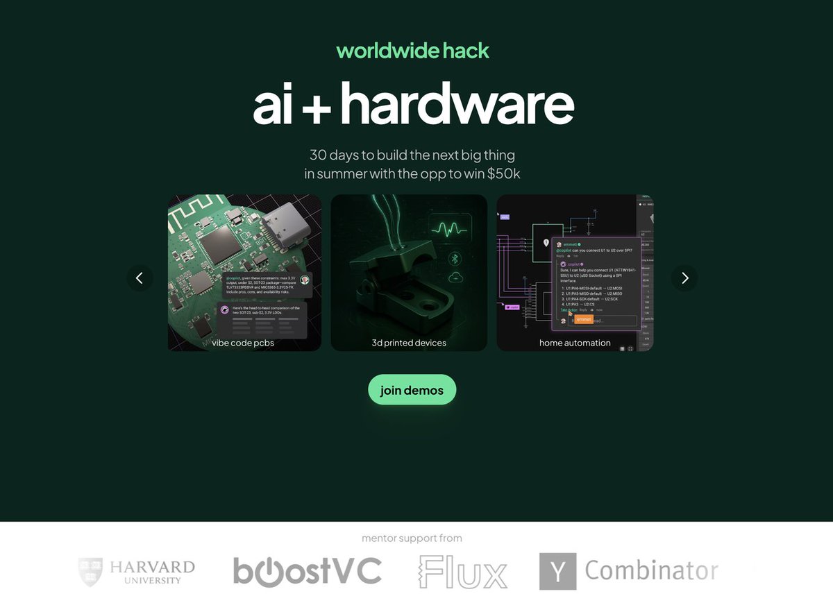 michaelraspuzzi's tweet image. 1️⃣ worldwide hack ai + hardware update for first demos

200+ builders signed up across sf, nyc, seattle + virtual jamming ai + hardware for 30 days. 

halfway in and the energy is 🔥 #worldwidehack