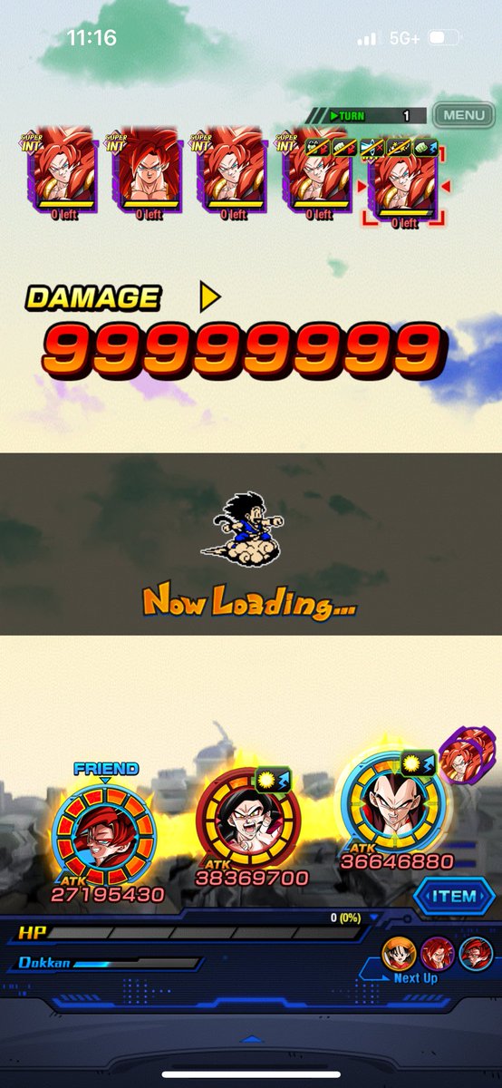 JezaceOffical's tweet photo. Didn’t know I was the punching bag event wtf 
#DOKKANBATTLE https://t.co/9uWncBk7eW