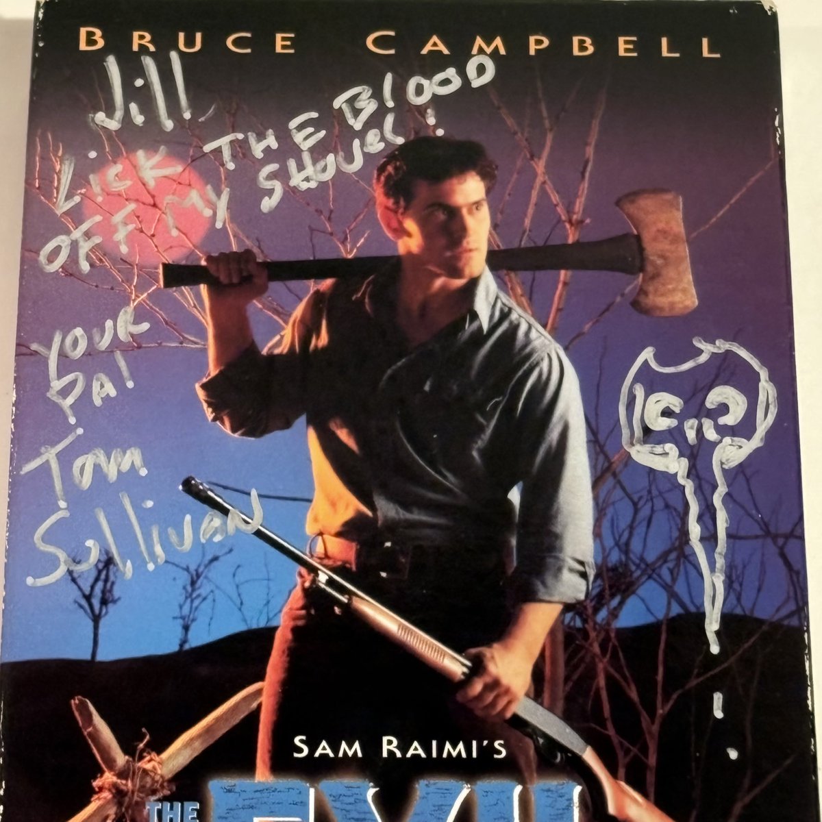 Picked up a car load full of vhs tapes. Found this signed one in there. Not even the best find!