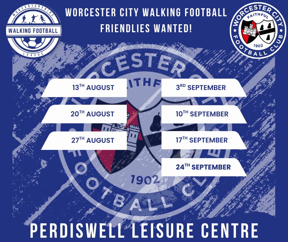 Worcester City FC Strollers Walking Football tweet media
