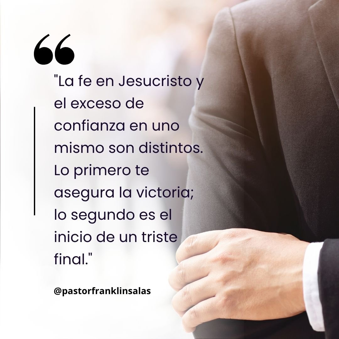 Algunos cristianos se alejan del Señor porque confiaron más en ellos que en Jesucristo . Por qué cree usted que pasa esto ?