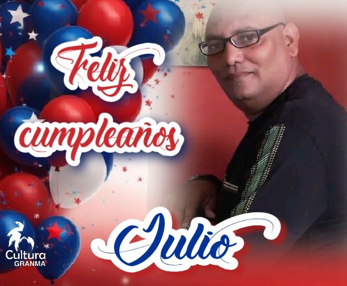 #CulturaGranma
Felicitamos hoy, desde la Dirección Provincial de Cultura a estos dos creadores granmenses, miembros de la UNEAC y que hoy coinciden en onomástico. Lleguen a ellos nuestros mejores deseos para que sigan haciendo por la cultura en #ProvinciaGranma 🎉🎂🎁🌹