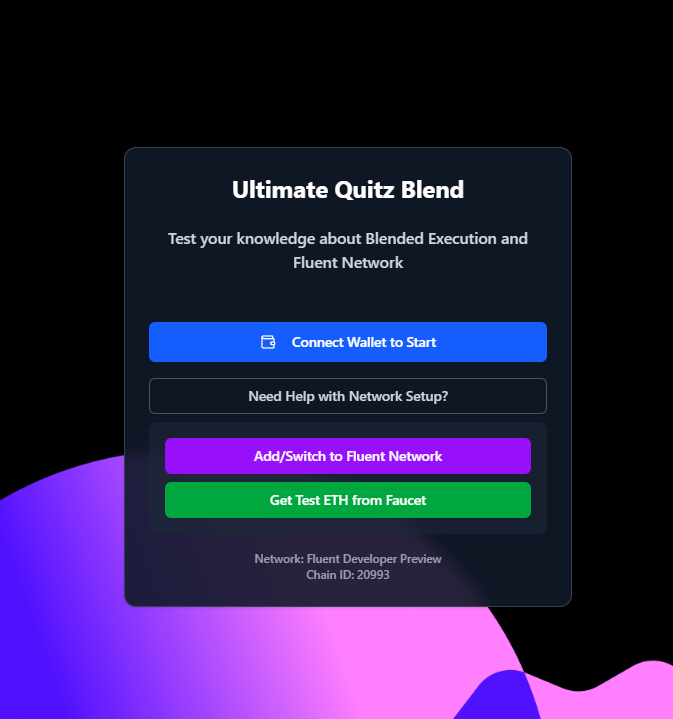 gblend fams 🎨

I wanted to do something interesting  
and decided to create this game it might seem simple 

but it’s a quiz consisting of 60 questions divided into 3 levels:  
- Easy  
- Medium  
- Hard  
Each level has 20 questions,  
and to move on to the next level, you