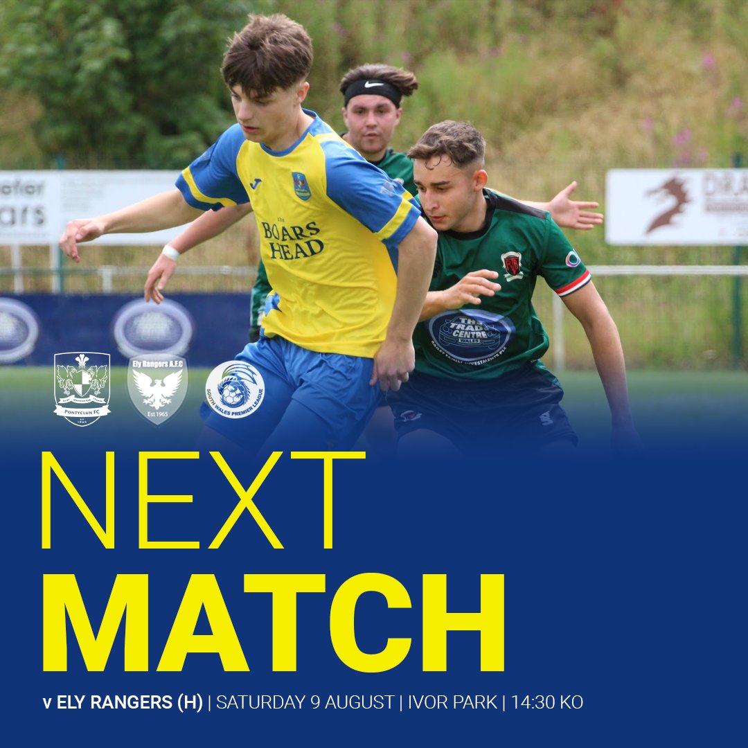 👇 𝐓𝐇𝐈𝐒 𝐒𝐀𝐓𝐔𝐑𝐃𝐀𝐘

We begin our SWPL Premier Division campaign this weekend as we host Ely Rangers at Ivor Park.

🆚 Ely Rangers
🏆 SWPL Premier Division
📅 Sat 9 Aug
🏟️ Ivor Park, Pontyclun
⏰ 14:30 KO
🎟️ £5 Adult, £3 Concessions, U16 FREE

#UTC
