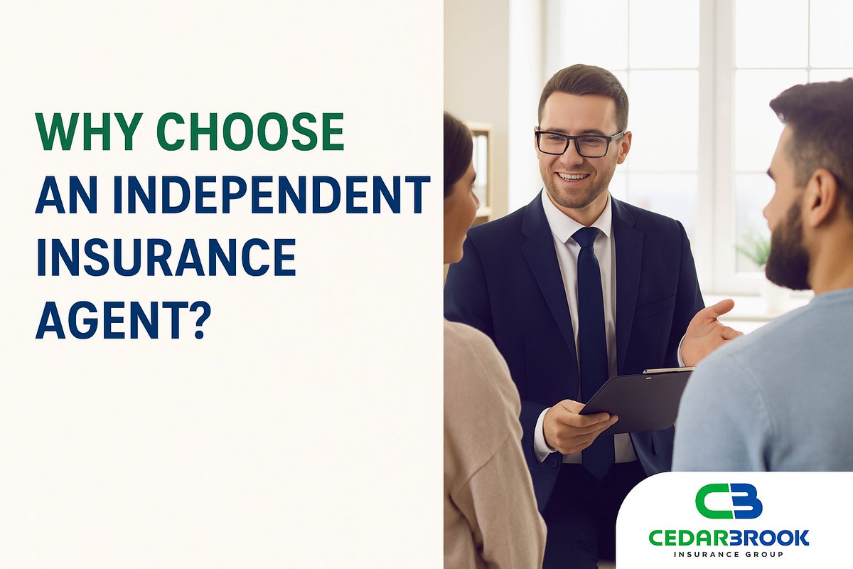 CedarBrookInsur's tweet image. Why Choose an Independent Insurance Agent.

🤝 Independent agents like #CEDARBROOKInsurance work for you, not just one company. This means more options, tailored advice, and someone who advocates for you during claims. 

👉 Learn more: cedarbrookinsurance.com
#IndependentAgent