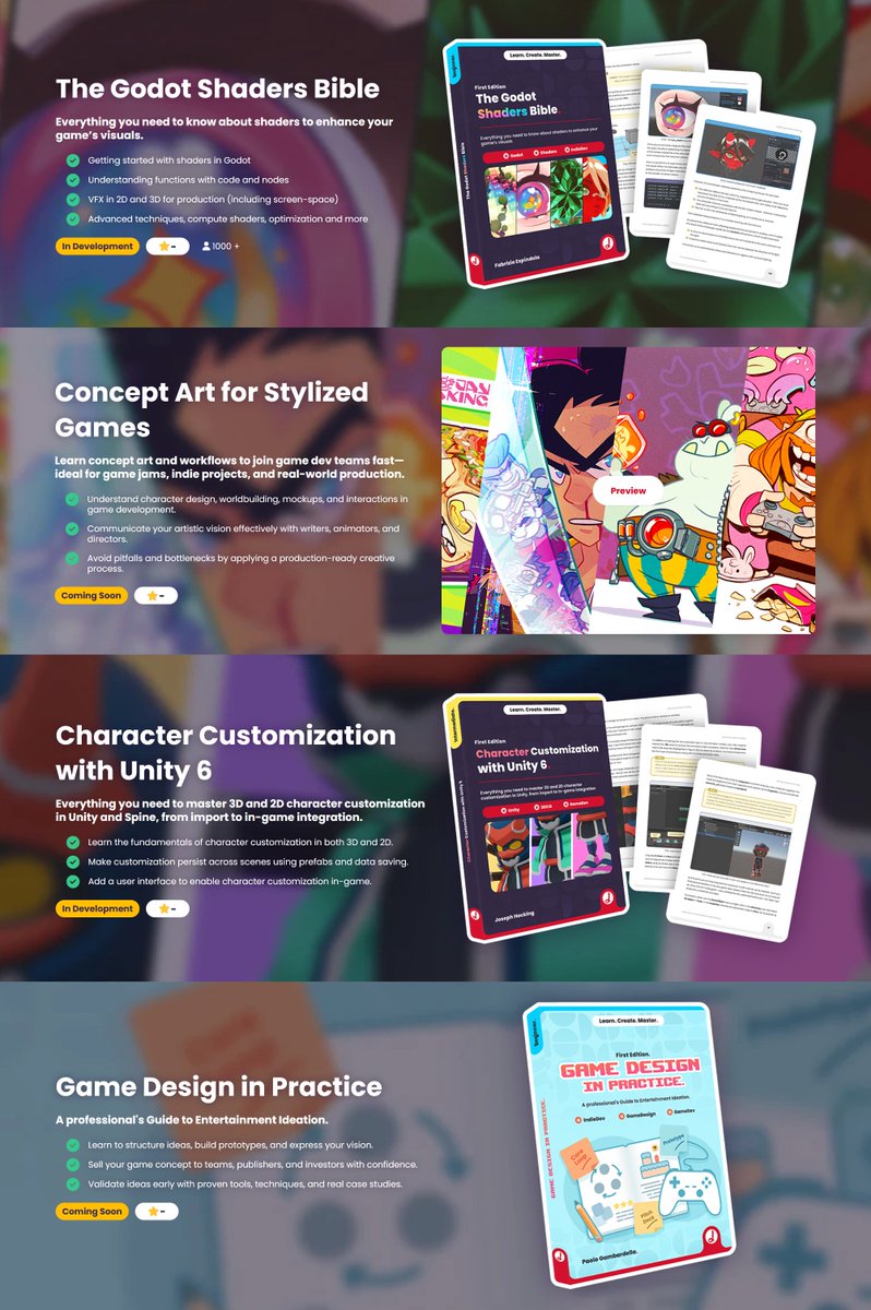 ushadersbible's tweet image. Here are some projects we’re currently developing. They might interest you!

Wishlist them today to receive launch discounts👌

Discover more projects here 👉🏻 jettelly.com/store?tag=In%2…

#unity2d #GodotEngine #unrealengine #indiedev