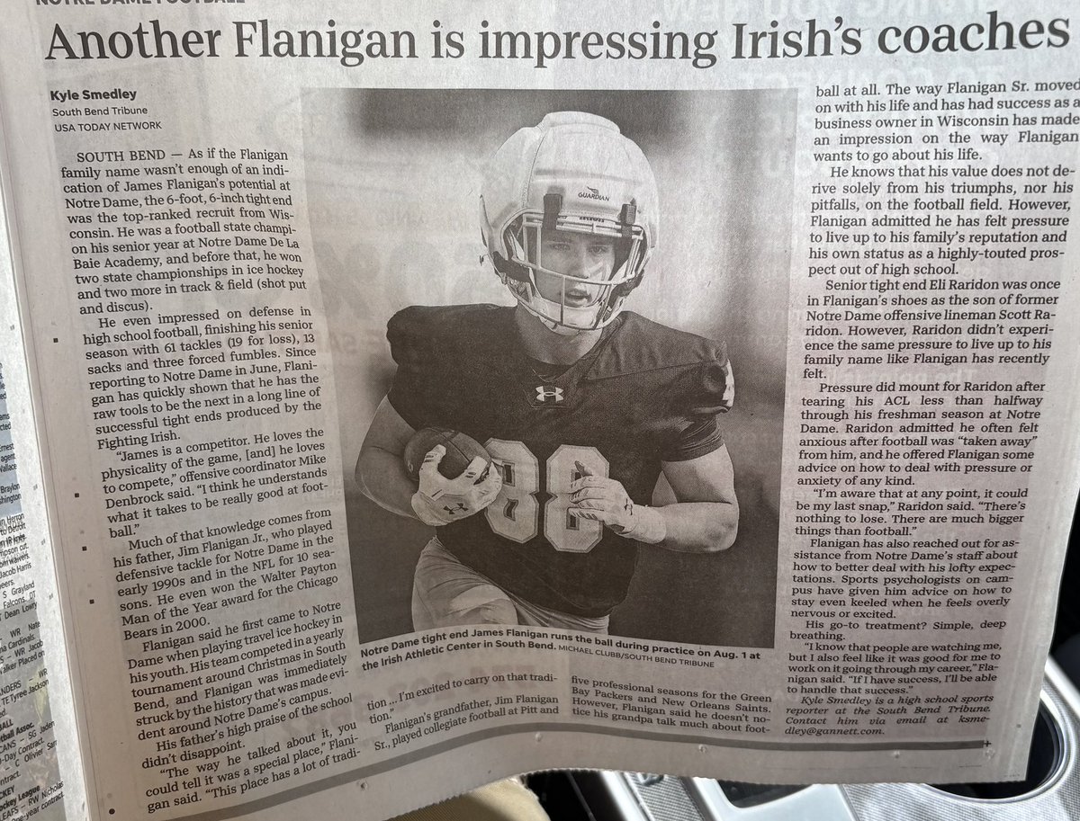 Kyle Smedley (@kylesmedley03) on Twitter photo My first two print bylines for the <a href="/SBTribune/">South Bend Tribune</a> were published today! Itās still such a gratifying feeling, no matter how many times Iāve seen my name in print. Print media MATTERS to both journalists and sources!!! My first two print bylines for the <a href="/SBTribune/">South Bend Tribune</a> were published today! Itās still such a gratifying feeling, no matter how many times Iāve seen my name in print. Print media MATTERS to both journalists and sources!!!