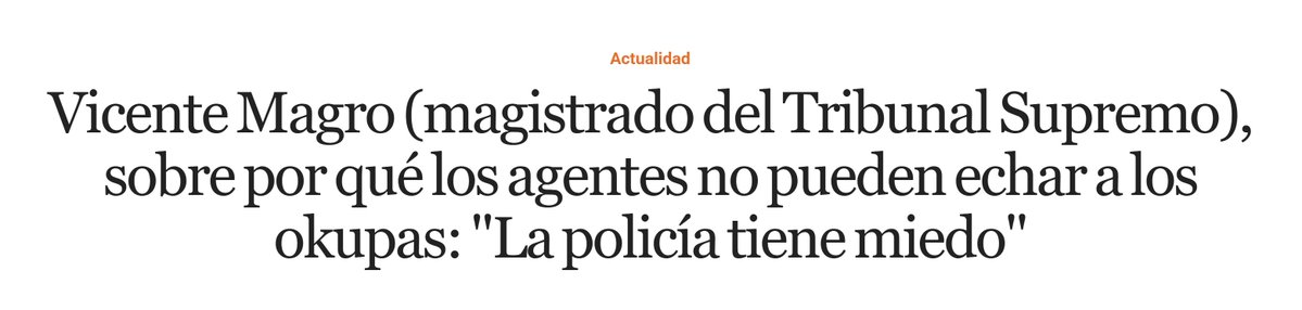 Jali #STOPokupas (@jaliroller) on Twitter photo Si tienen miedo que elijan otra profesión, están ocasionando graves perjuicios a los propietarios a quienes roban sus viviendas durante años, arruinándoles la vida, y más cuando incumplen la ley en los delitos flagrantes en los que no actúan #STOPokupas
✍️ <a href="/elEconomistaes/">elEconomista.es</a> Si tienen miedo que elijan otra profesión, están ocasionando graves perjuicios a los propietarios a quienes roban sus viviendas durante años, arruinándoles la vida, y más cuando incumplen la ley en los delitos flagrantes en los que no actúan #STOPokupas
✍️ <a href="/elEconomistaes/">elEconomista.es</a>