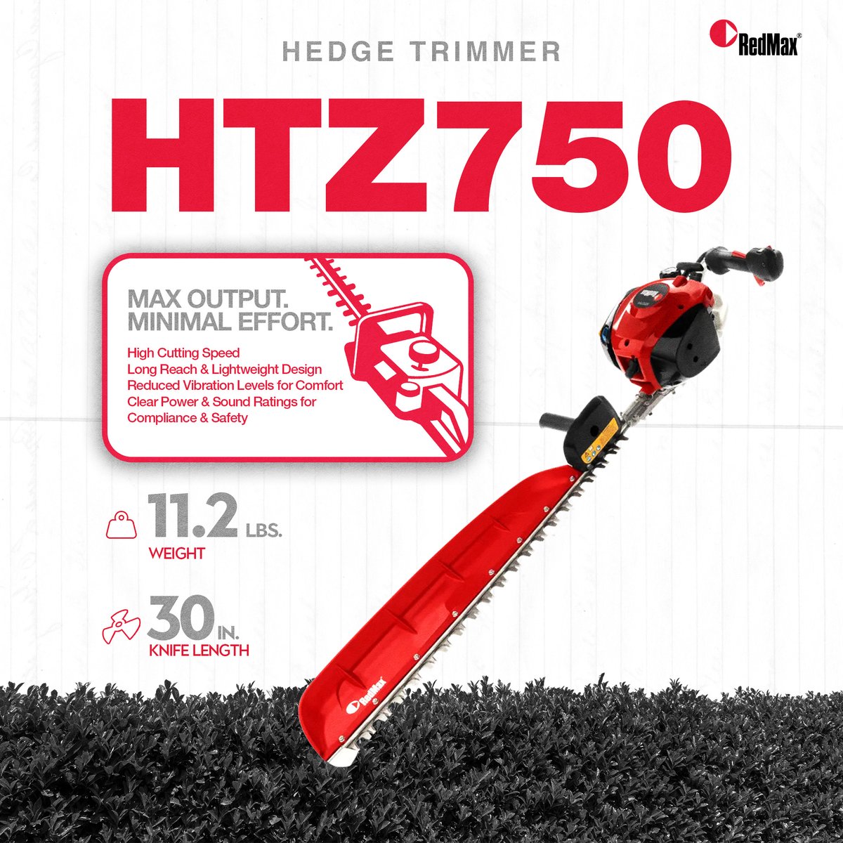 My_Lawn_Mower's tweet image. 🌿 Tall hedges shouldn't mean a long, exhausting day. 💪 The #RedMax #HTZ750 is the solution! Get the reach you need to trim high and wide, all with a tool designed for maximum output and minimal effort. 

Stop struggling, start trimming with professional ease. 🔥 Visit 🔗
