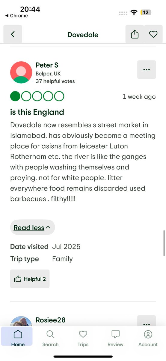 daveatherton's tweet photo. Dovedale is a valley in the Peak District of England. The land is owned by the National Trust &amp; attracts a million visitors annually.

"It resembles a street market in Islamabad... the river is like the Ganges, with people washing themselves &amp; praying. Filthy"

Read &amp; weep. https://t.co/0DttNhstGh