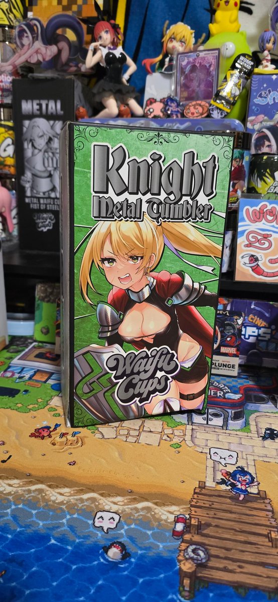 thebuffotaku's tweet image. Im so freaking hyped my new @GamerSupps waifu cup arrived! I freaking love the knights design! I wonder if we will see more medieval waifu designs?:#gamersupps #waifucups #ggarmy