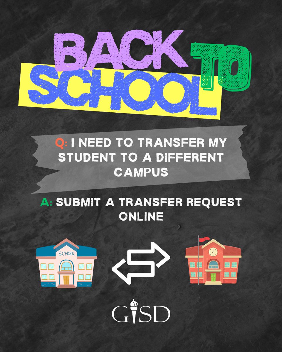 Garland ISD (@gisdnews) on Twitter photo We understand that families sometimes need to request a transfer to a different campus. If you're seeking an in-district transfer, please submit a transfer request online: ecmdocuments.garlandisd.net/Forms/In-Distr…
Requests are processed in the order they're received. However, this does not We understand that families sometimes need to request a transfer to a different campus. If you're seeking an in-district transfer, please submit a transfer request online: ecmdocuments.garlandisd.net/Forms/In-Distr…
Requests are processed in the order they're received. However, this does not