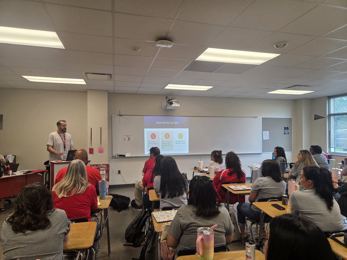 Cougar Con 2025: Empowering Educators with AI!

Mr. Lozano and Mr. Leonard for leading an energizing session on how AI can support planning, instruction, and student engagement! 

#CougarCon2025 #AIinEducation #PD  #CommittedToStudents #technology