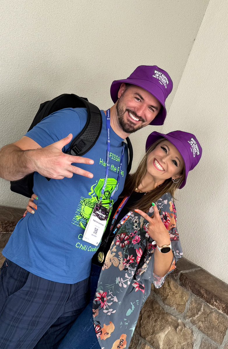 Reanna Schultz (@cybereanna) on Twitter photo Hackers are red, defenders are blue. Together we wear purple, and make script kitties cry on Reddit too!
It was awesome catching up, <a href="/Infosecpat/">InfoSec Pat</a>! Hackers are red, defenders are blue. Together we wear purple, and make script kitties cry on Reddit too!
It was awesome catching up, <a href="/Infosecpat/">InfoSec Pat</a>!