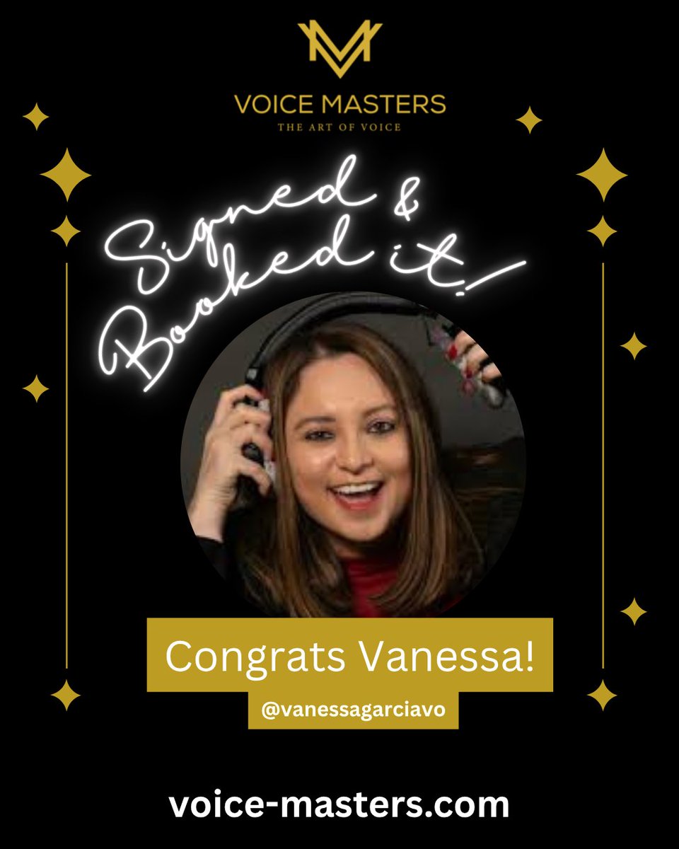 VOMasters's tweet image. 🌟 Shoutout to our amazing Voice Masters alum, Vanessa Garcia! 🌟
We’re so proud of your success—and this is only the beginning. Keep crushing it! 🎤✨
#VoiceActress #Repped #VoiceOver #VoiceTalent #VoiceMastersAlumni