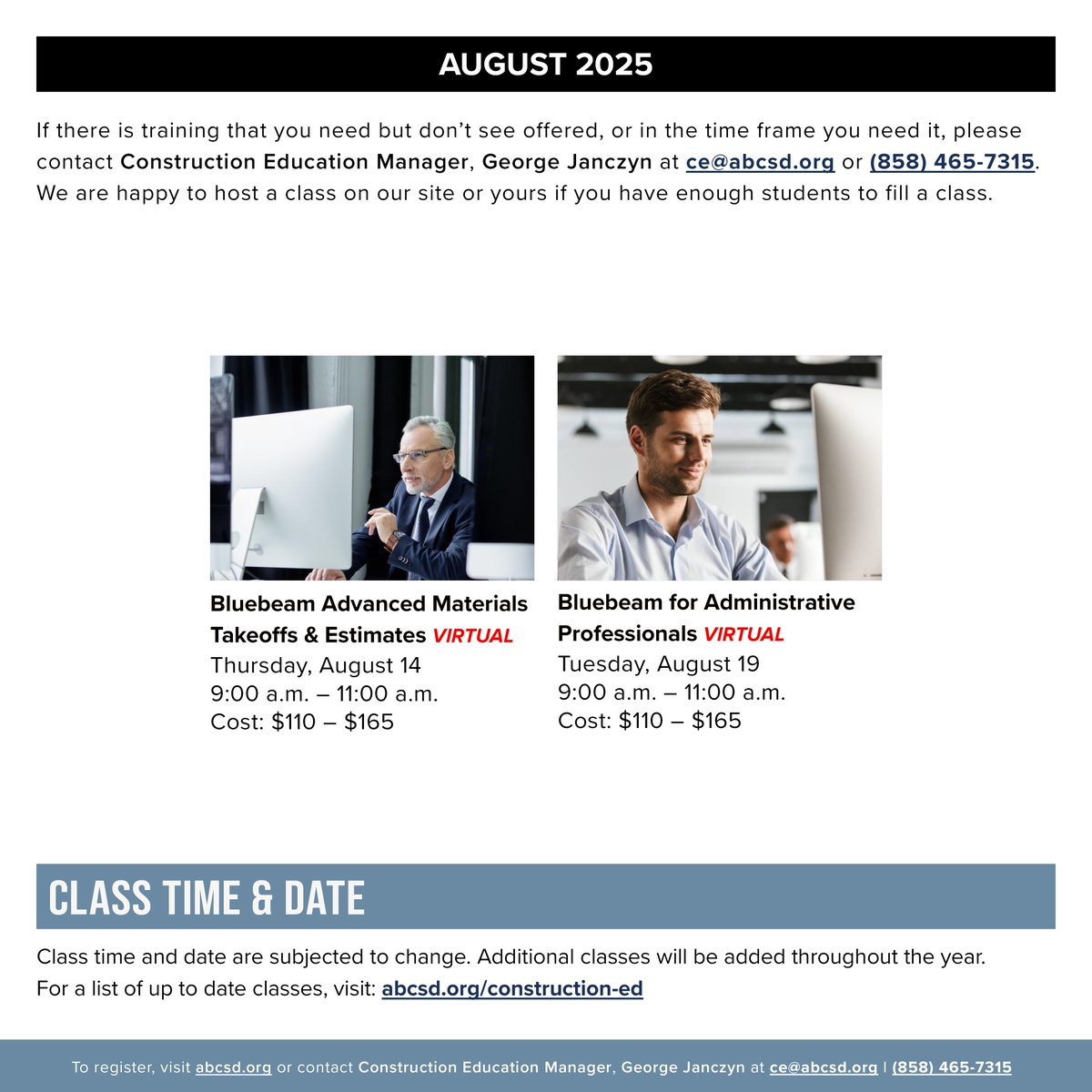 Streamline your workflow and boost your efficiency. Master Bluebeam Revu with ABCSD! 🖥️

For full details and to register, visit abcsd.org/construction-ed.

#abcmeritshopproud #constructioneducation #safetytraining #BluebeamRevu