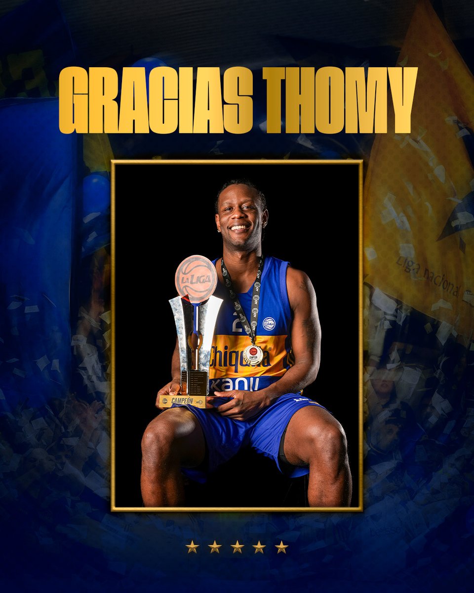 ¡Gracias, Thomy! 🙌🏾

Por defender nuestros colores con toda tu entrega y profesionalismo. En la historia grande del básquet xeneize.

2️⃣💙💛💙