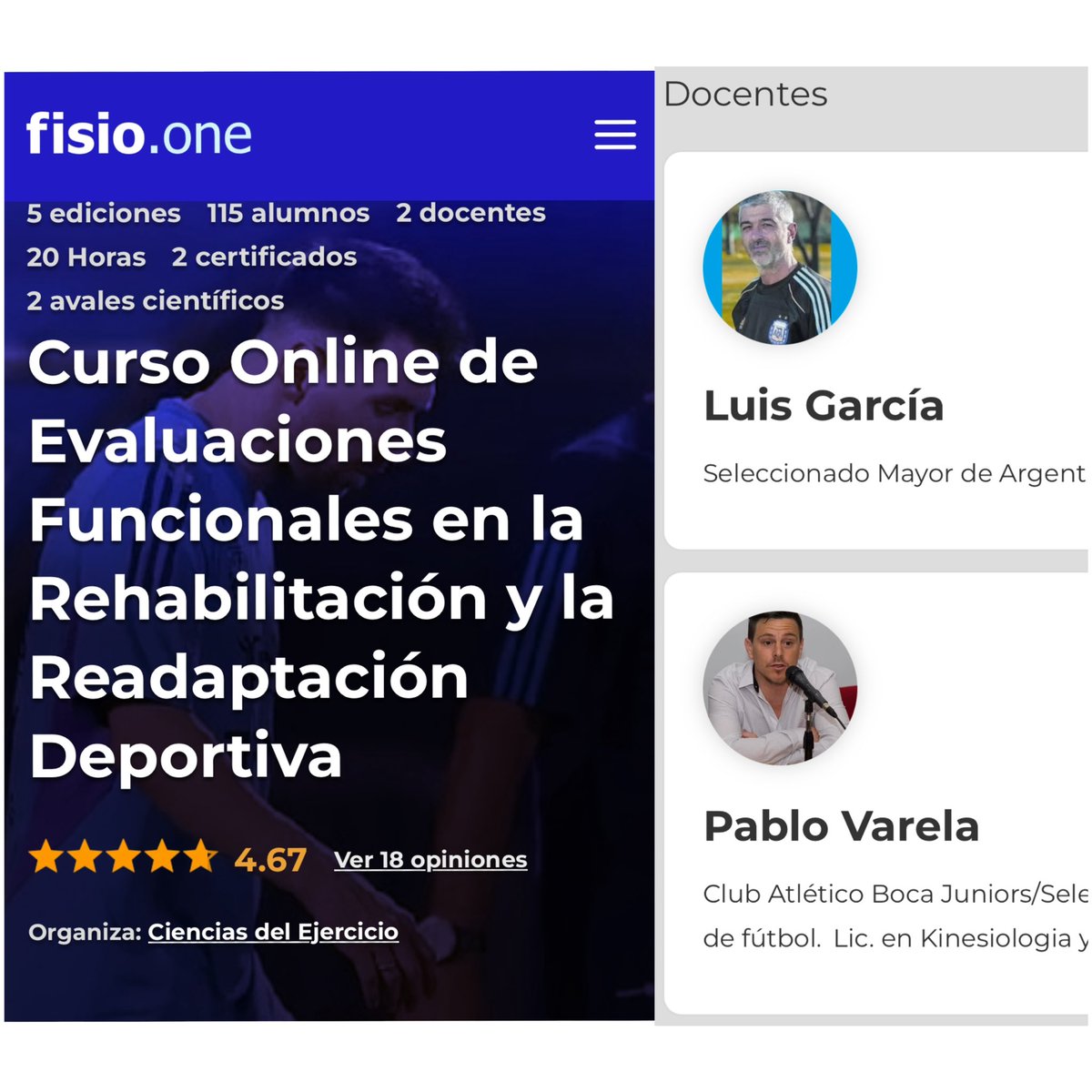 Comenzamos el curso online el 13 de agosto
Inscripción fisio.one/es/formacion/c…