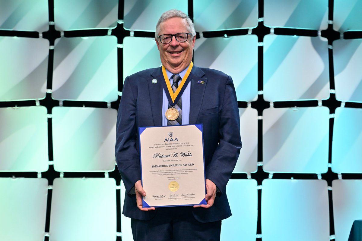 Congratulations to #NCStateMAE Hall of Fame member Rich Wahls on receiving the 2025 <a href="/aiaa/">AIAA</a> Aerodynamics Award!
More ⤵️
#ThinkAndDo #Aerospace