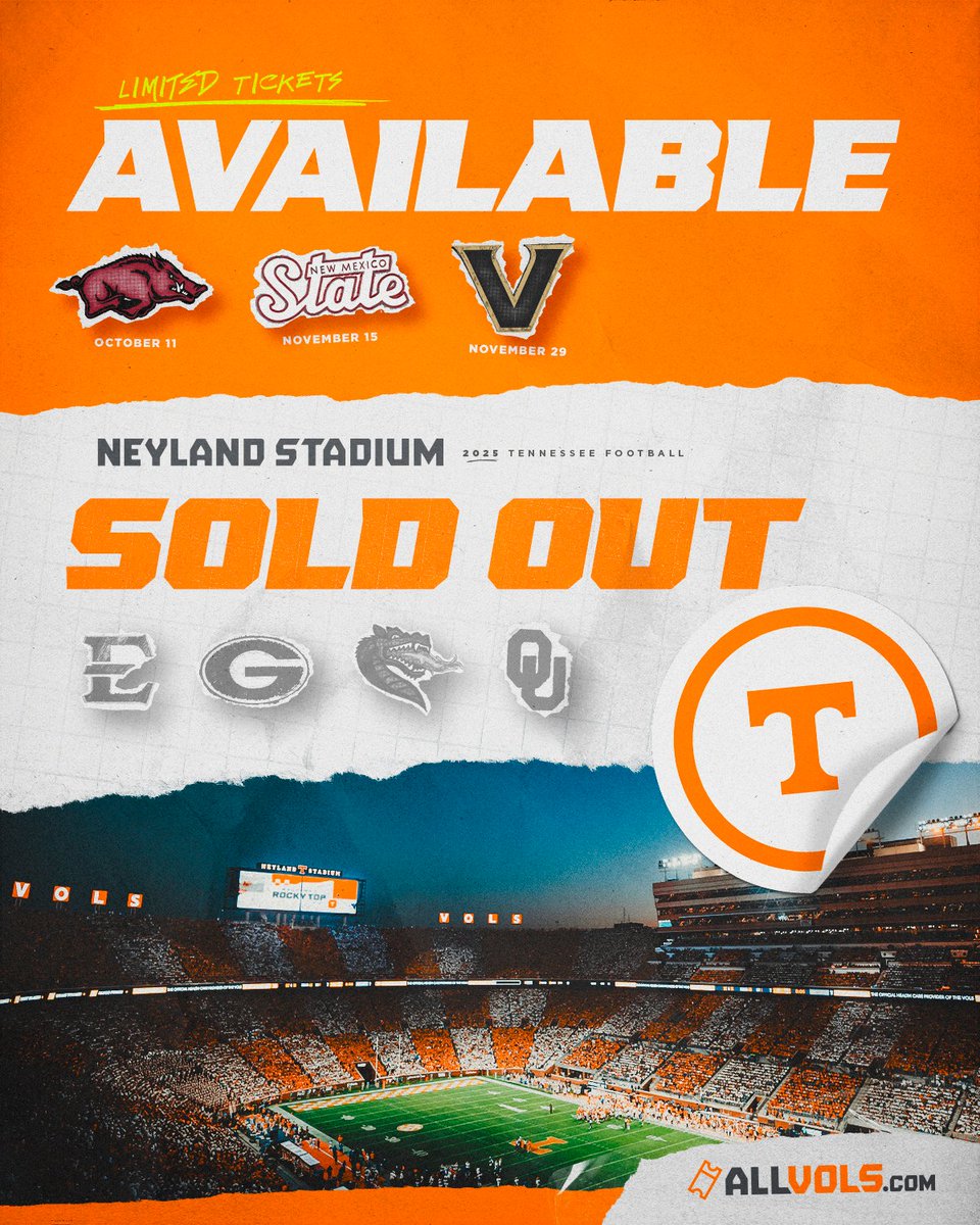 #VolNation continues to lead the way as the best fan base in all of sports. Can’t wait to see y’all back in Neyland!

#GBO