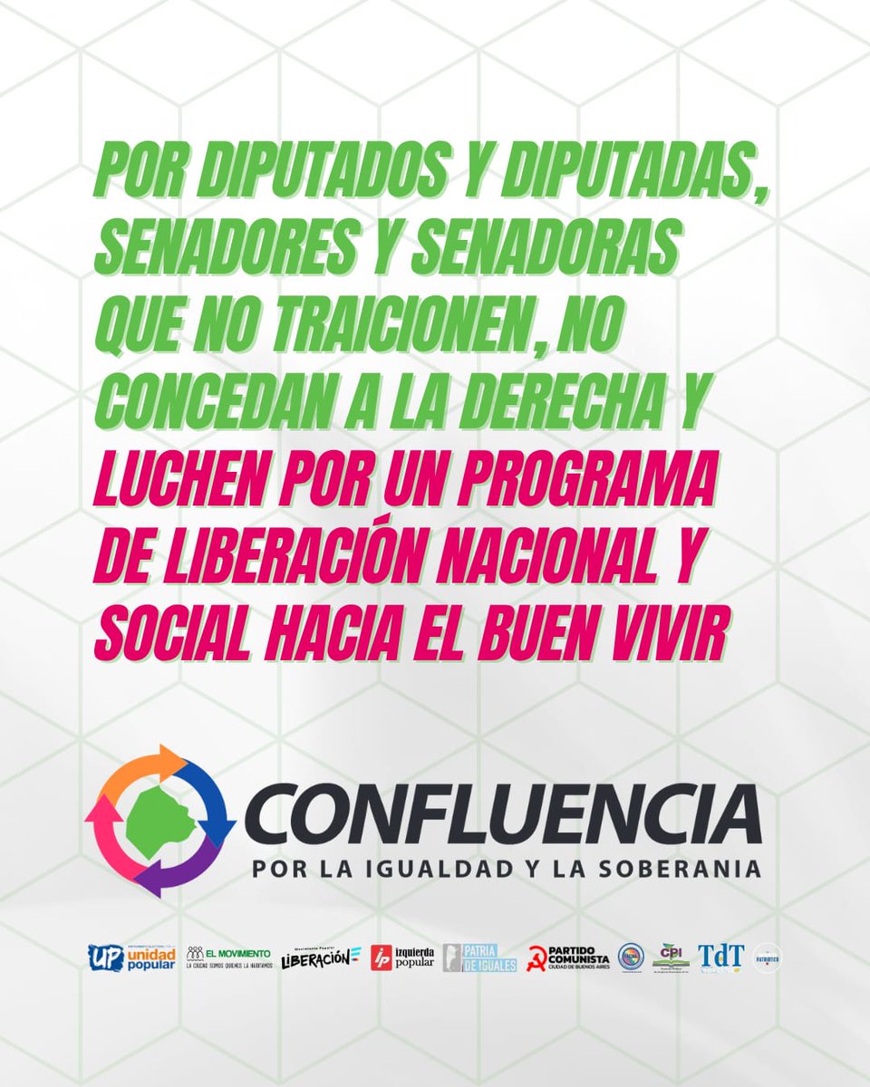 Para las elecciones de octubre, necesitamos representantes que no especulen mientras el pueblo sigue sufriendo el ajuste y propongan un programa de profundas transformaciones para construir una vida digna para todxs (🧵)