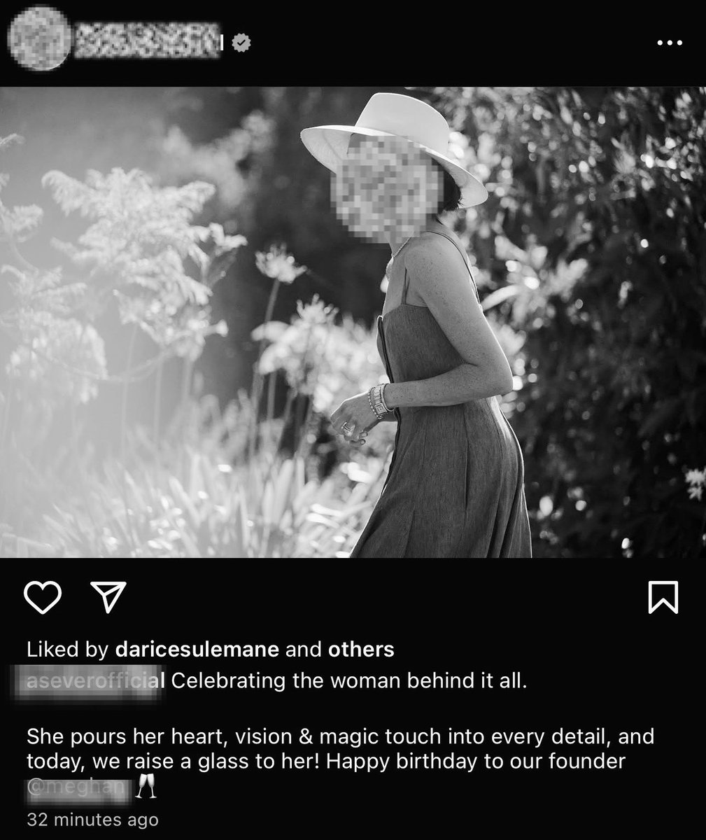 She does realise we all know she doesn’t have a team managing the As Ever Instagram, right? I mean, come on. We’ve all clocked it. Every time she wishes herself a happy anniversary, happy Mother’s Day, or gushes over herself on a “brand account,” it’s glaringly obvious who’s