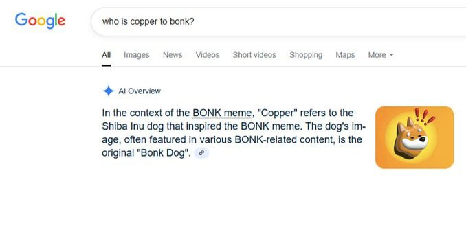 <a href="/patty_fi/">PattyIce</a> Next up is $Copper inu - not sure why you keep ignoring us or the facts! 

$Copper inu is the dog behind $Bonk 

Actually it’s the dog that created the entire “Bonk” meme 

Google it or ask <a href="/grok/">Grok</a> 

“ who is Copper to Bonk inu “ 

knowyourmeme.com/memes/bonk-che…