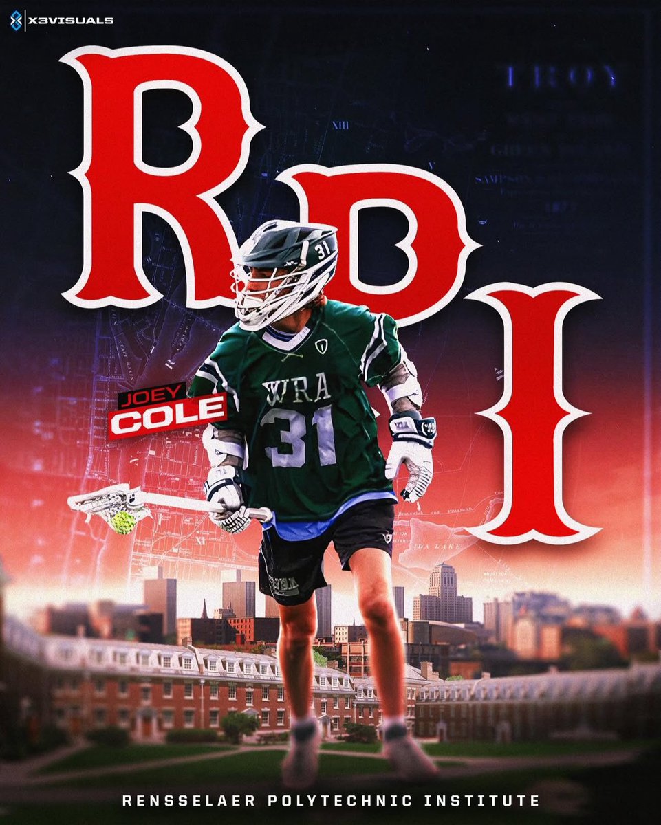 WRA_Lacrosse's tweet photo. Congratulations to Joey Cole ‘26 on his commitment to RPI. 

Roll Pios! 🧱 https://t.co/P7LygI93Q6