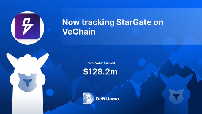 StarGate on VeChain Total Value Locked $128.2M by DeFiLlama